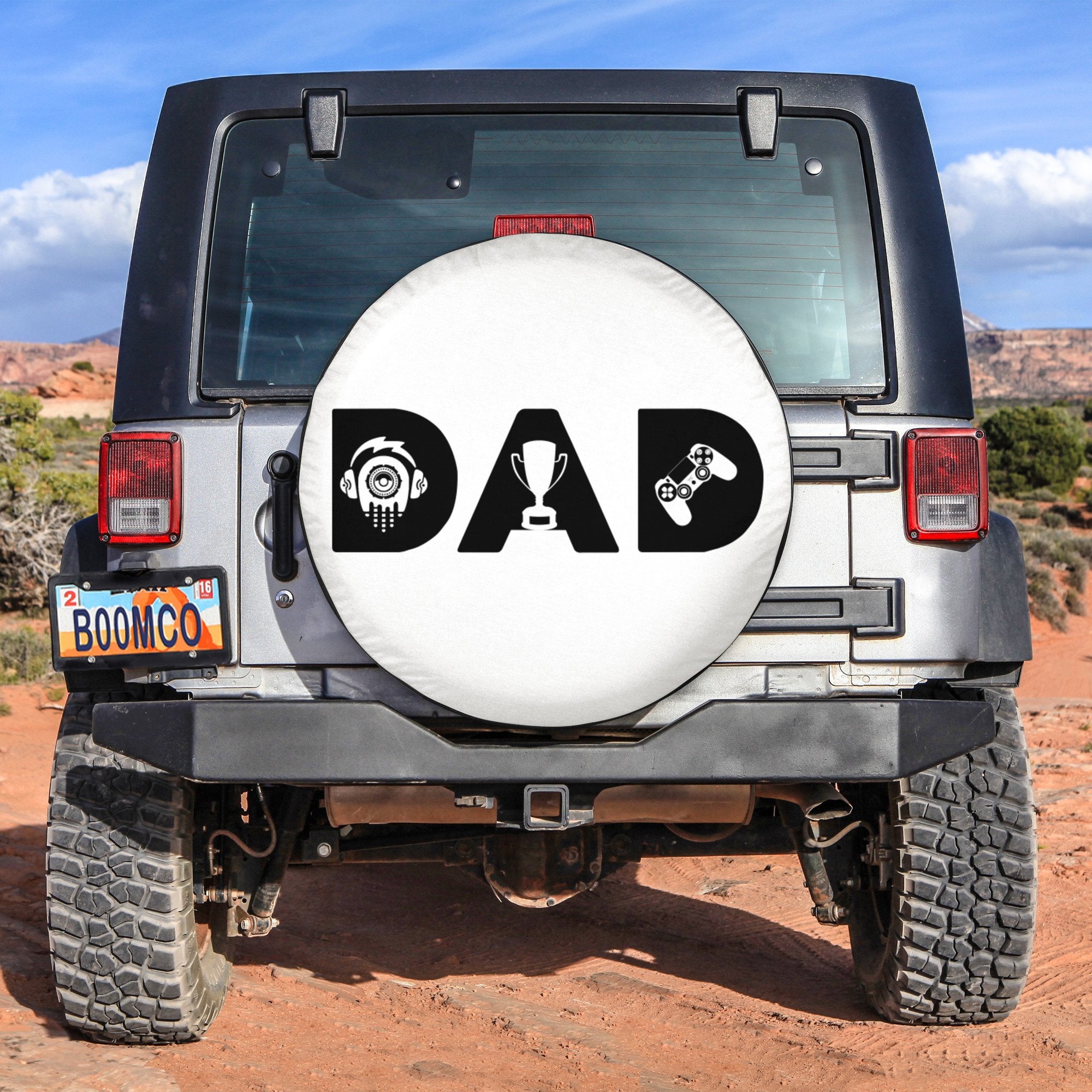 Father's Day Tire Covers - Gaming Dad Spare Tire Cover NO.292 LT8 - Wonder Print Shop