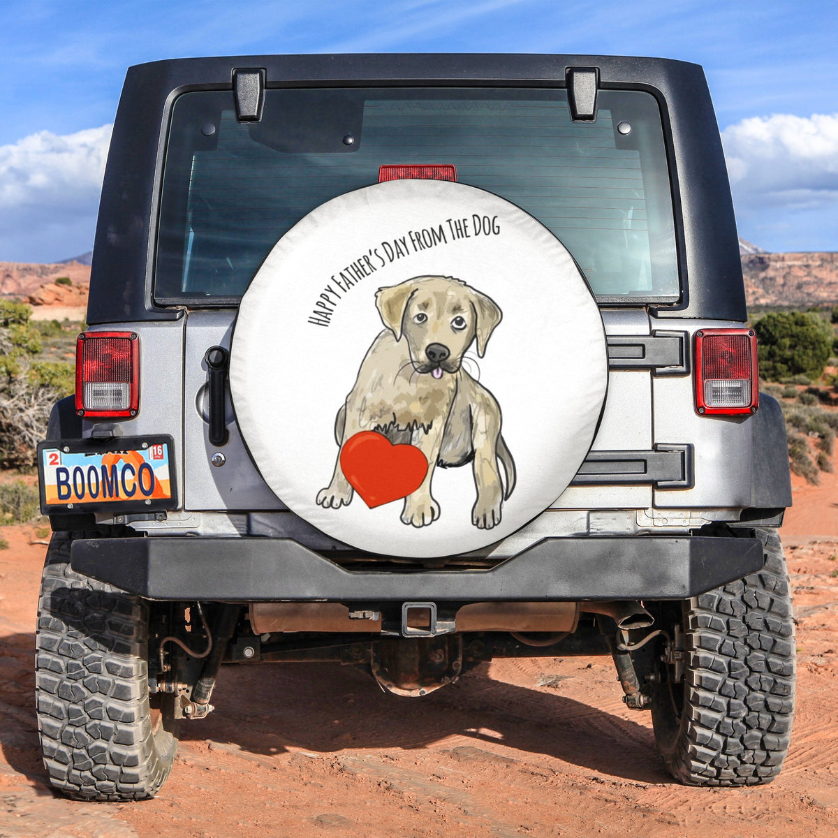 Father's Day Tire Covers - Happy Father's Day From The Dog Spare Tire Cover NO.299 LT8 - Wonder Print Shop