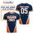 Custom 2025 Champions Navy Orange T Shirt | Wonder Print Shop