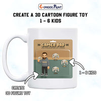 Custom Gamer Father's Day Mug Dad The Man The Myth The Gaming Legend | Wonder Print Shop