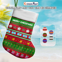 Custom Caribbean Countries Christmas Stocking Funny Tropical Style - Wonder Print Shop