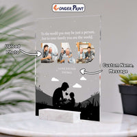 Custom Photo Father's Day Acrylic Plaque I Love You Dad | Wonder Print Shop