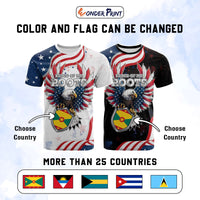 Custom Caribbean American Heritage Month T Shirt Proud Of My Roots | Wonder Print Shop