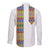 Habesha Tilet Pattern Long Sleeves Button Shirt Ethiopia Emblem - White LT7