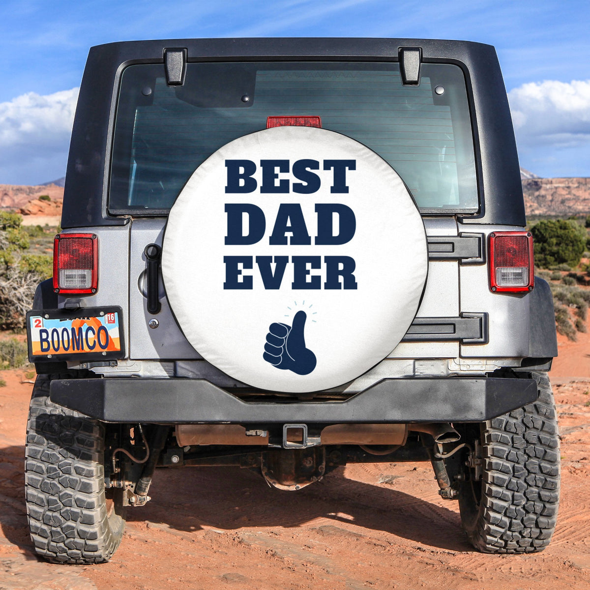 Father's Day Tire Covers -  Best Dad Ever Spare Tire Cover NO.3 LT8 - Wonder Print Shop