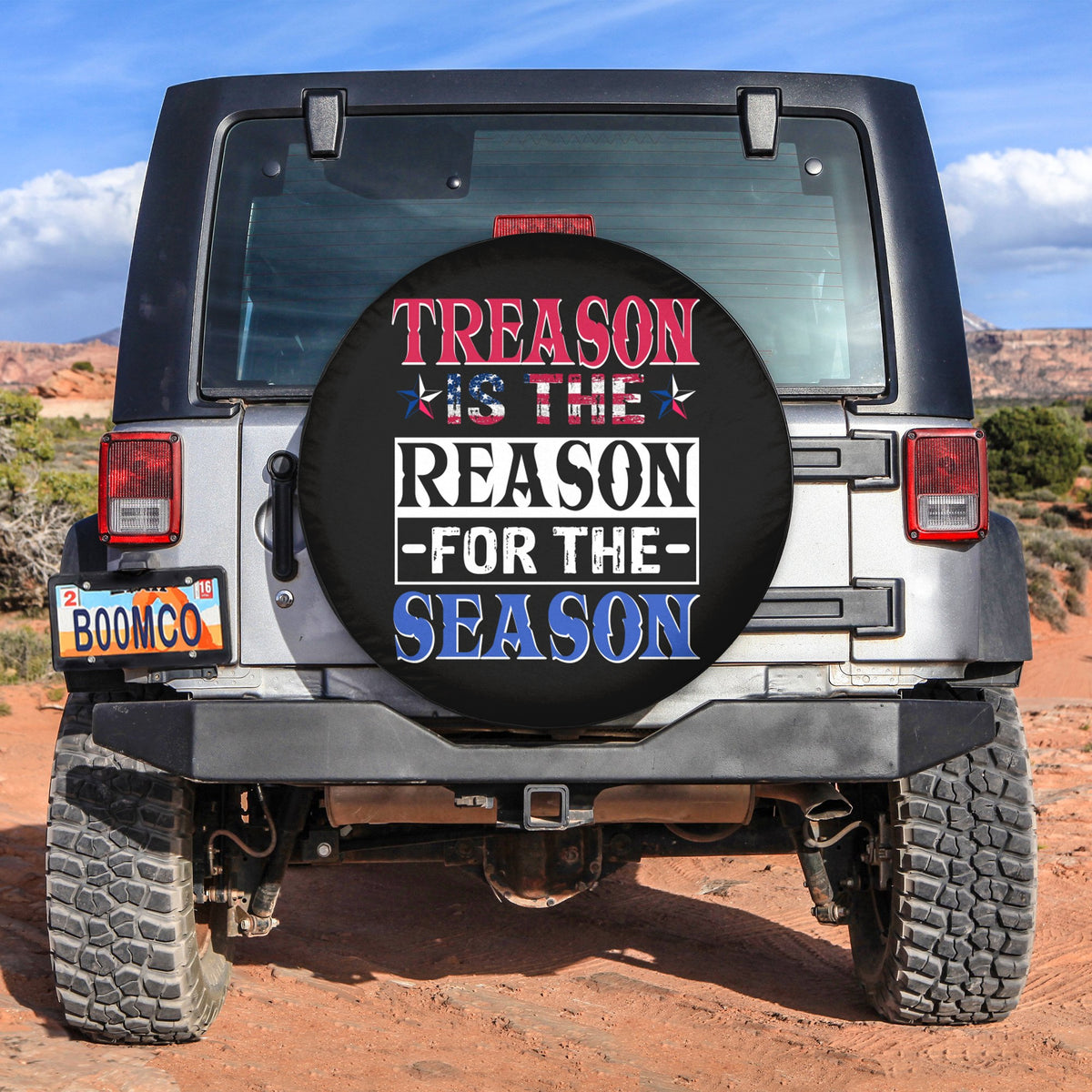 4th Of July Tire Covers - US Independence Day Treason Is The Reason For The Season Spare Tire Cover NO.9 LT8 - Wonder Print Shop