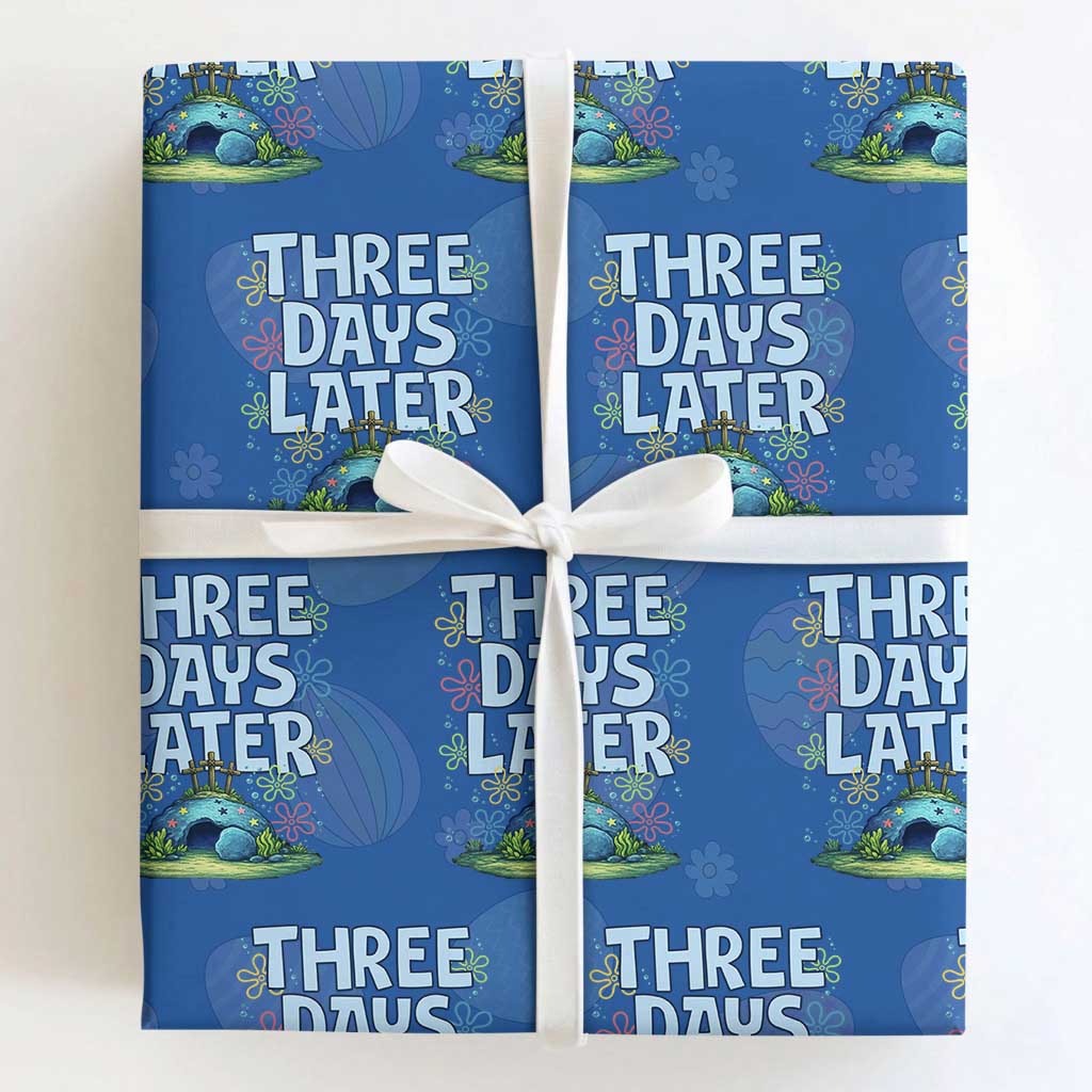 3 Days Later Wrapping Paper Roll Funny Easter Christian