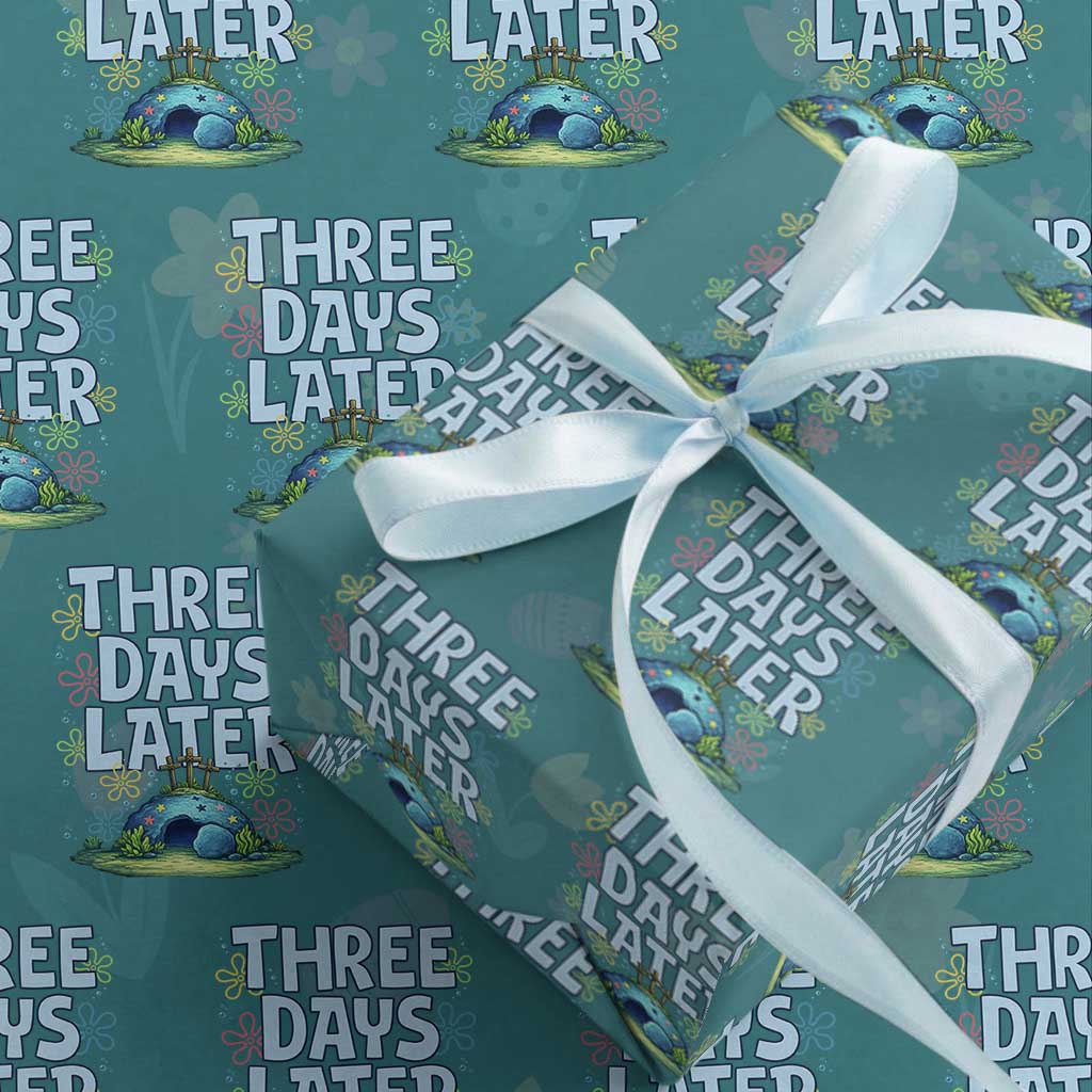 3 Days Later Wrapping Paper Roll Funny Easter Christian