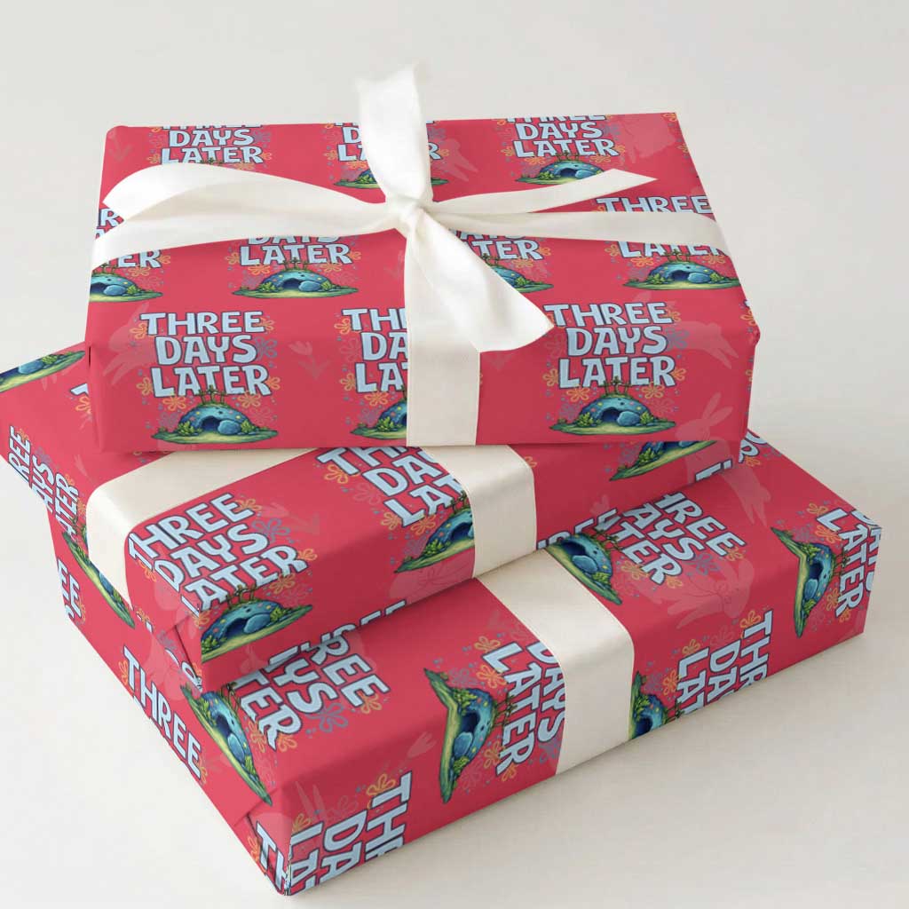 3 Days Later Wrapping Paper Roll Funny Easter Christian