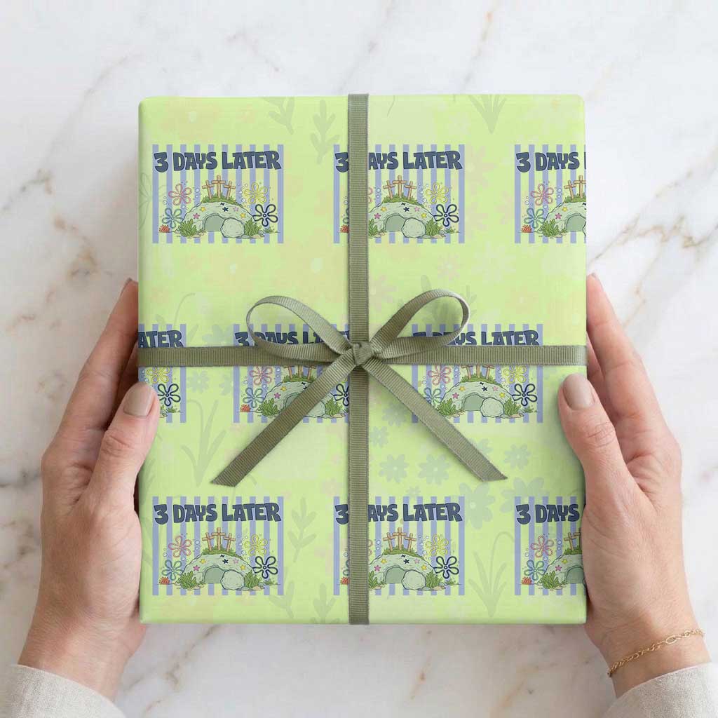 3 Days Later Wrapping Paper Roll Funny Easter Christian Faith Meme