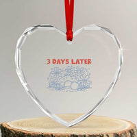3 Days Later Heart Crystal Glass Ornament Funny Easter Jesus Christian Meme