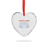 3 Days Later Heart Crystal Glass Ornament Funny Easter Jesus Christian Meme