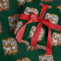 3 Fire Horses Moon Equestrian Wrapping Paper Roll Year Of The Fire Horse Joke