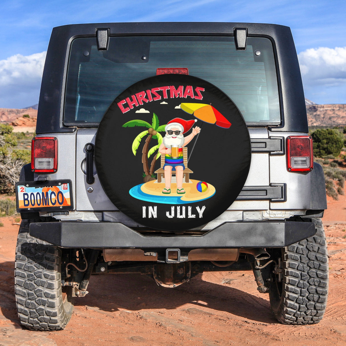 LGBT Tire Covers - Christmas Is July Pride Spare Tire Cover NO.236 LT8 - Wonder Print Shop