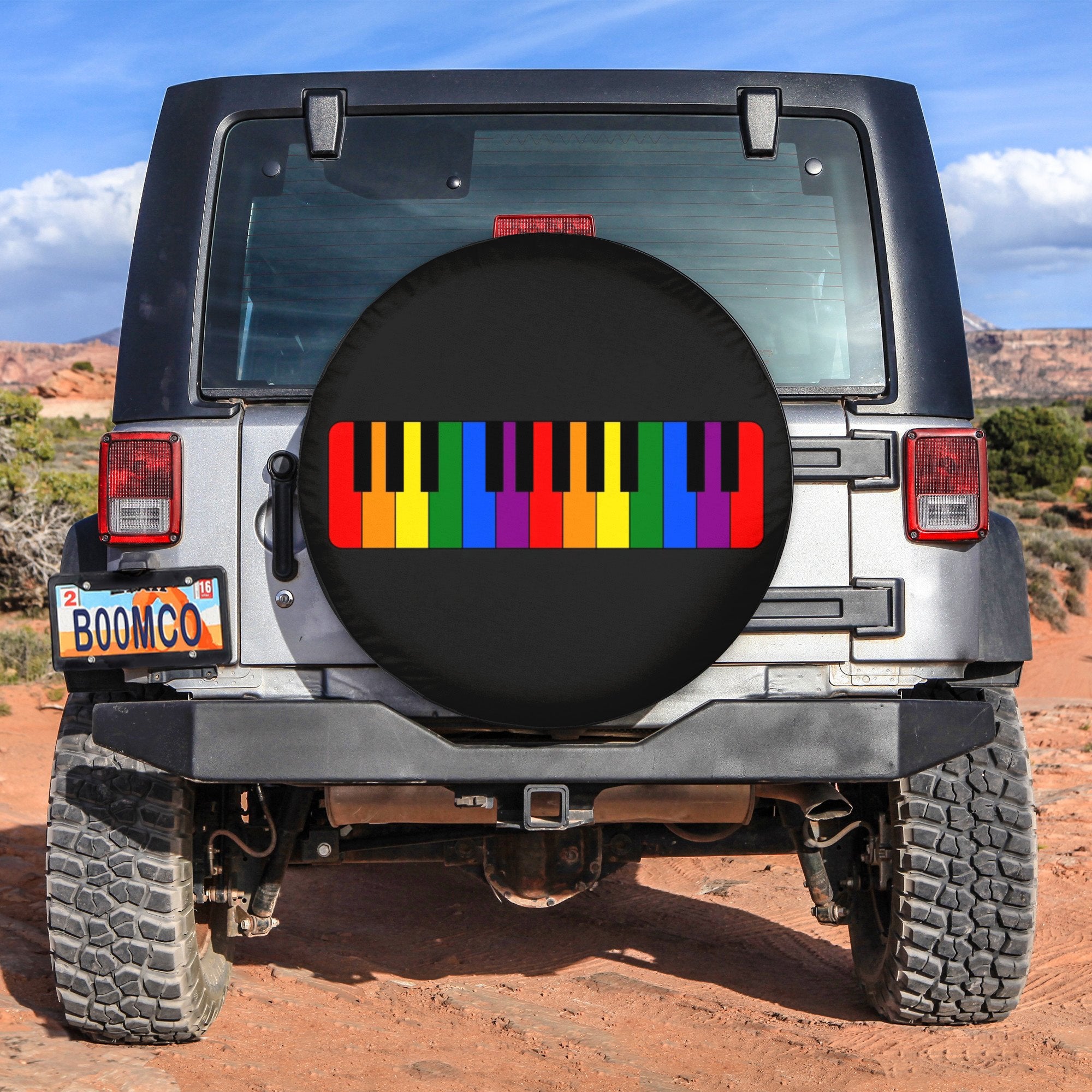LGBT Tire Covers - Piano Pride Mom Spare Tire Cover NO.241 LT8 - Wonder Print Shop