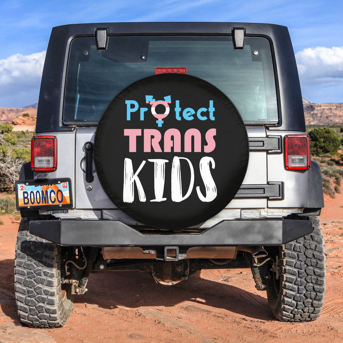 LGBT Tire Covers - Protect Trans Kids Spare Tire Cover NO.242 LT8 - Wonder Print Shop