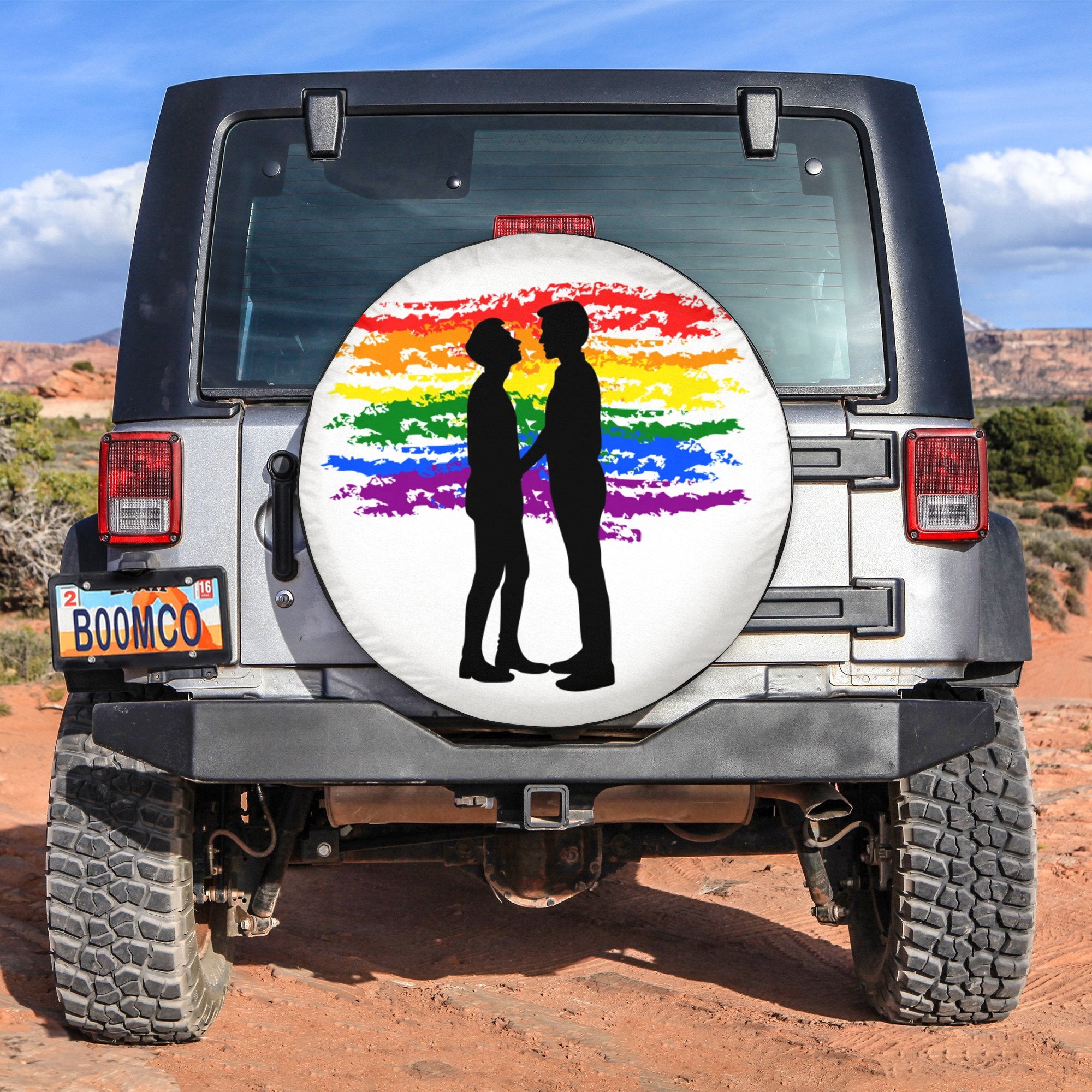 LGBT Tire Covers - Gay Pride Spare Tire Cover NO.244 LT8 - Wonder Print Shop