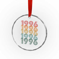 30th Birthday Crystal Glass Ornament Vintage 1996 Retro 30 Years Old Birthday