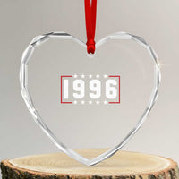 30th Birthday Heart Crystal Glass Ornament Vintage 1996 30 Years Old Birthday Stars And Stripes