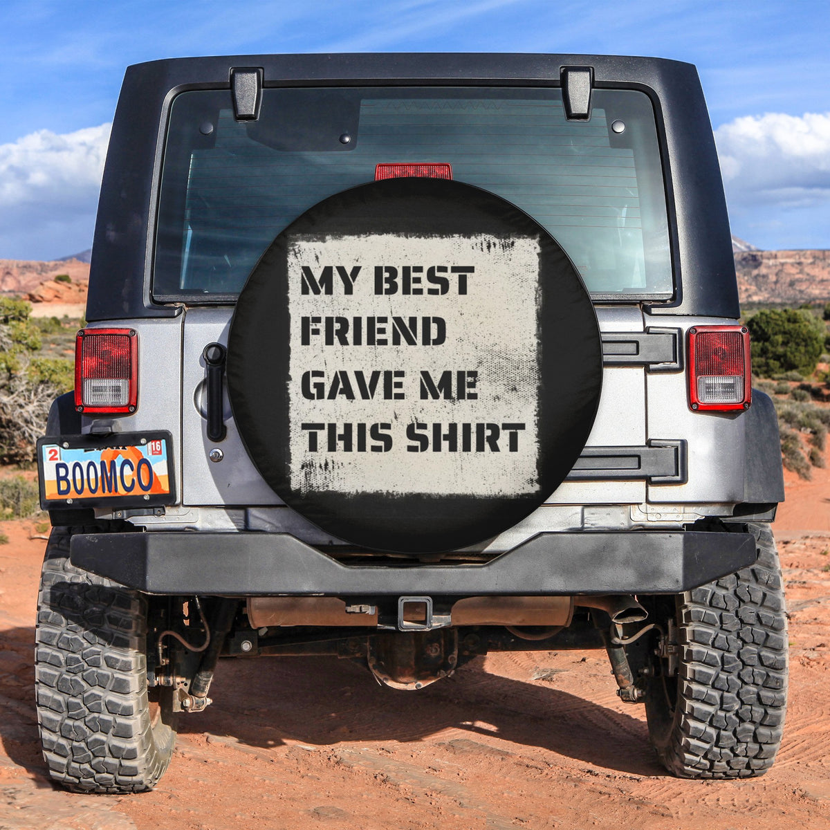 Best Friends Tire Covers - My Best Friend Give Me This Shirt Spare Tire Cover NO.23 LT8 - Wonder Print Shop