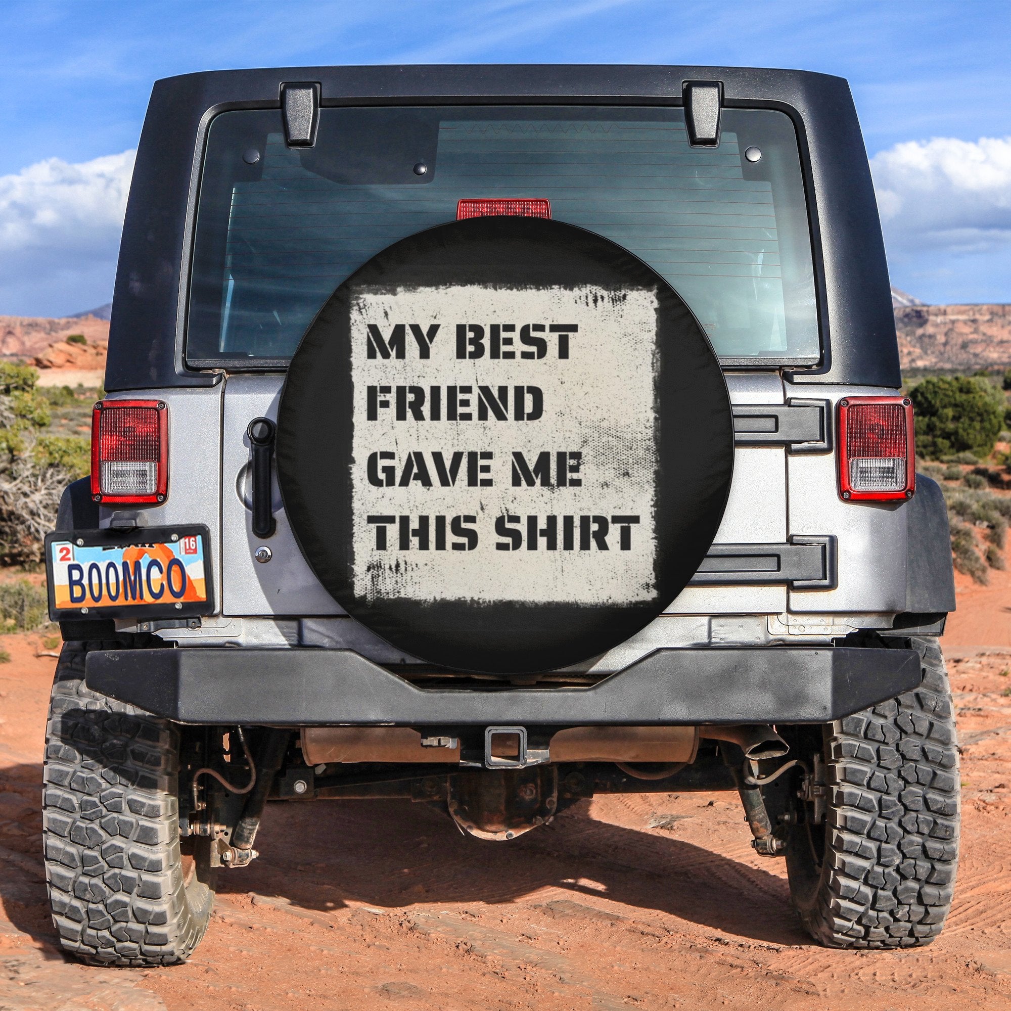 Best Friends Tire Covers - My Best Friend Give Me This Shirt Spare Tire Cover NO.23 LT8 - Wonder Print Shop