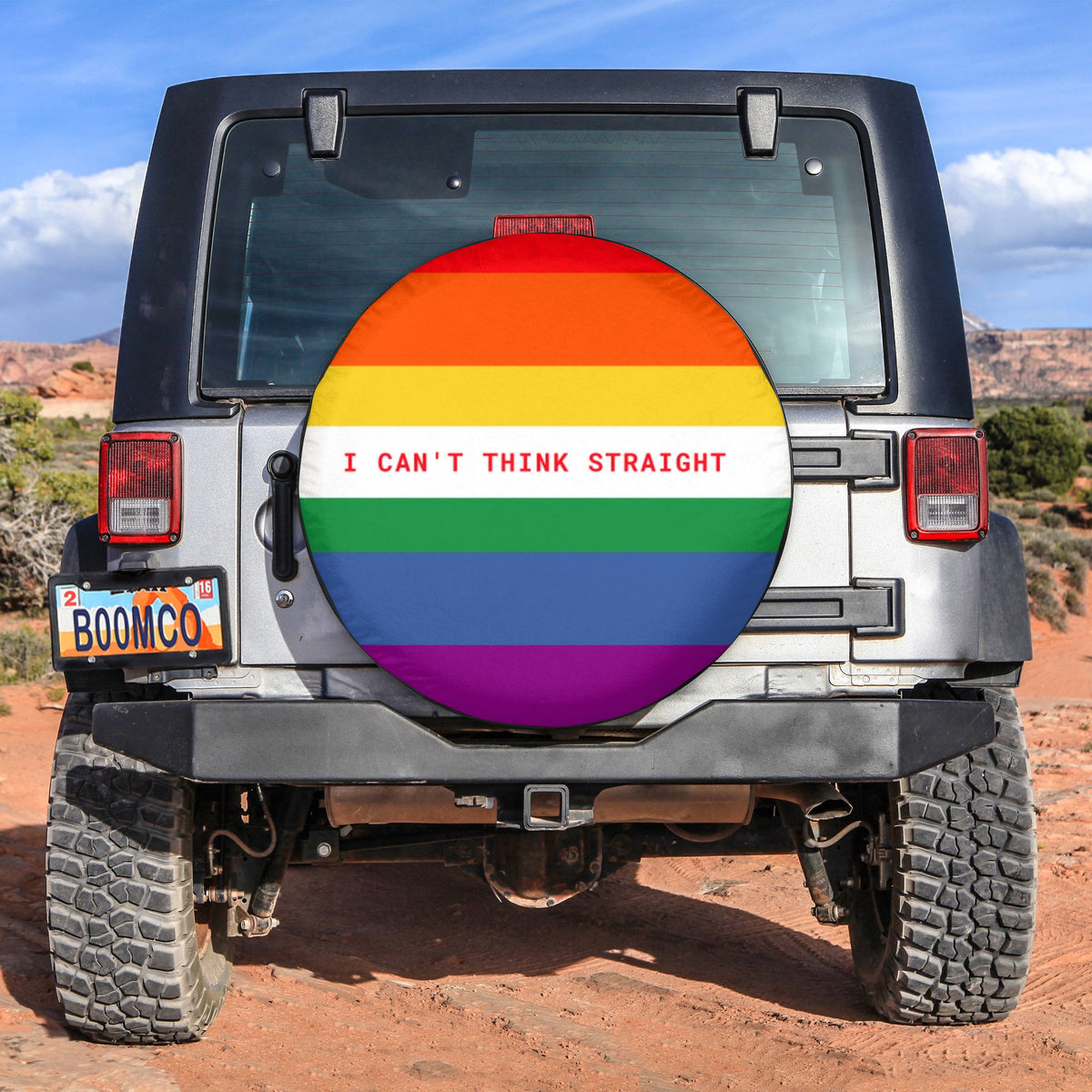 LGBT Tire Covers - I Can't Think Straight Pride Spare Tire Cover NO.251 LT8 - Wonder Print Shop