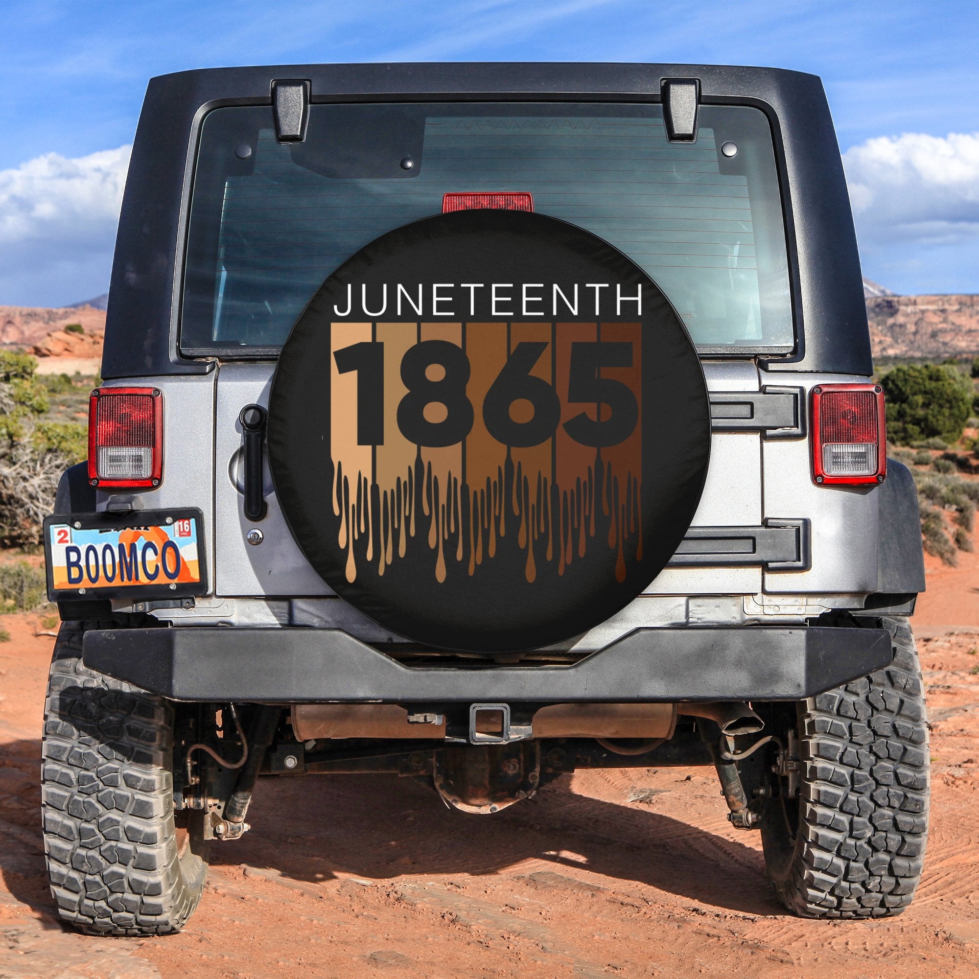 African Tire Covers - Juneteenth Spare Tire Cover 1865 NO.32 LT8 - Wonder Print Shop