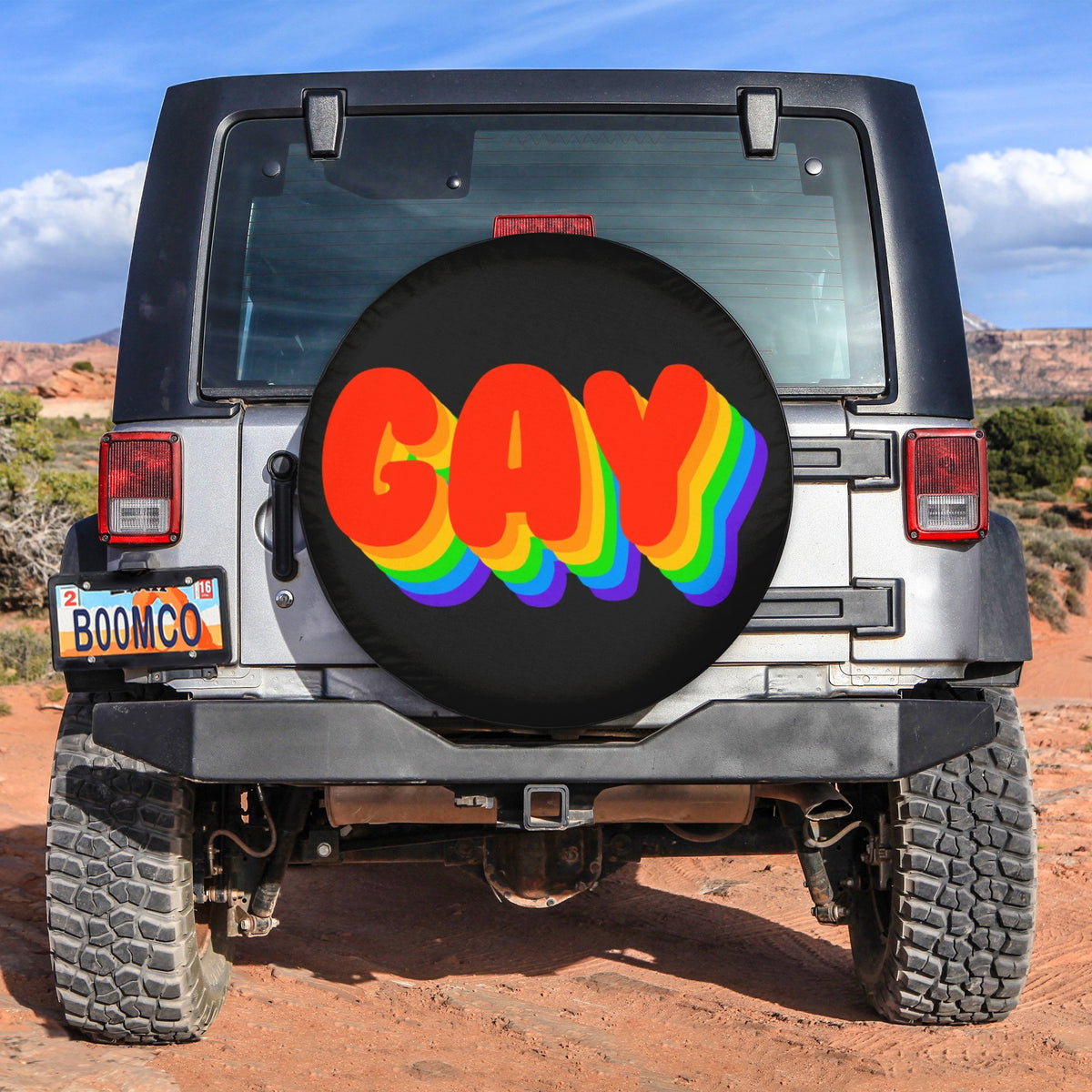 LGBT Tire Covers - Gay Pride Spare Tire Cover NO.256 LT8 - Wonder Print Shop