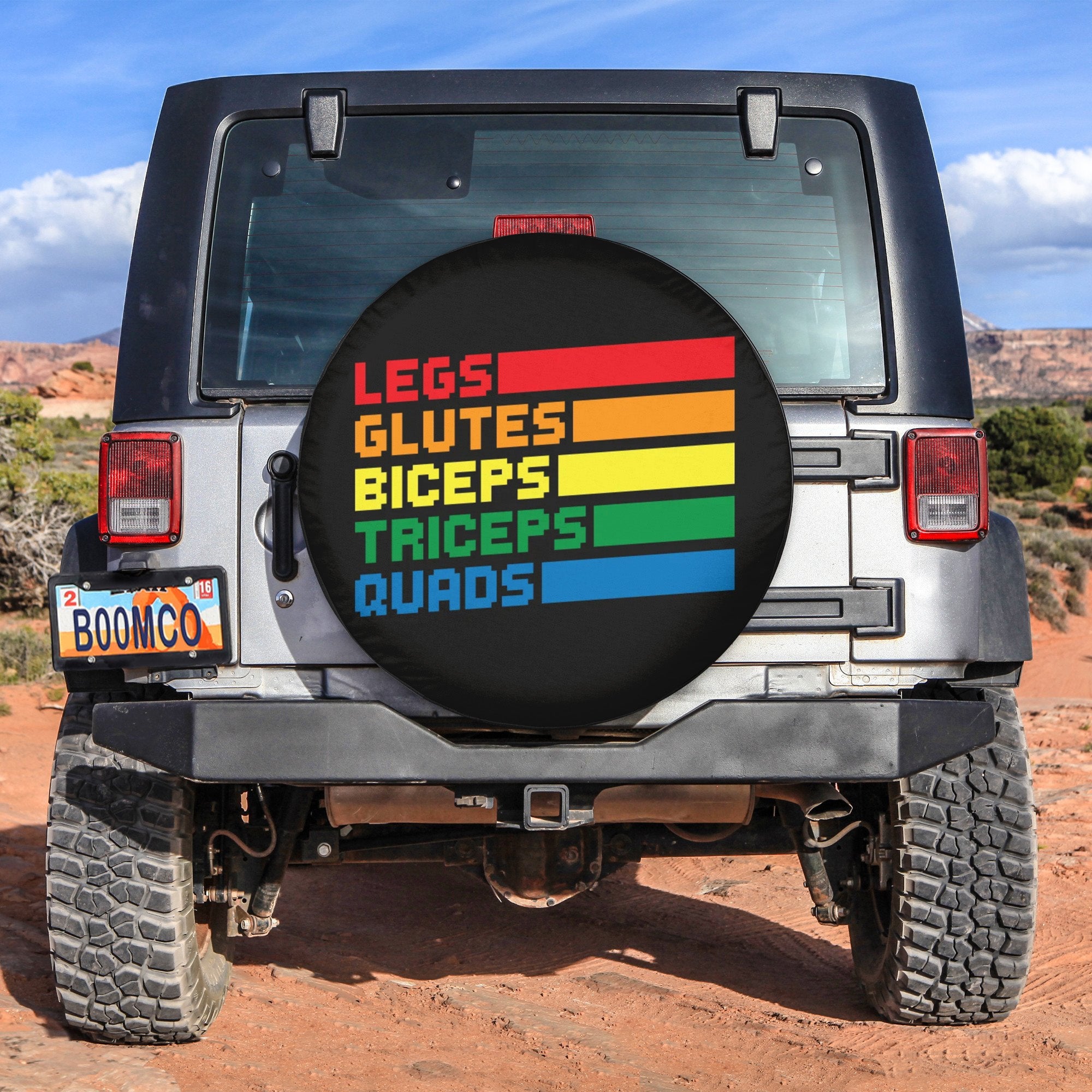 LGBT Tire Covers - Legs Glutes Biceps Triceps Quads Spare Tire Cover NO.260 LT8 - Wonder Print Shop