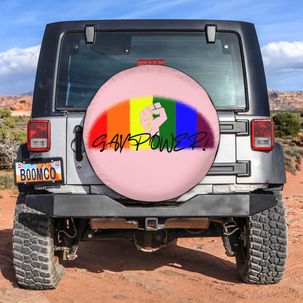 LGBT Tire Covers - Gay Power Spare Tire Cover NO.263 LT8 - Wonder Print Shop