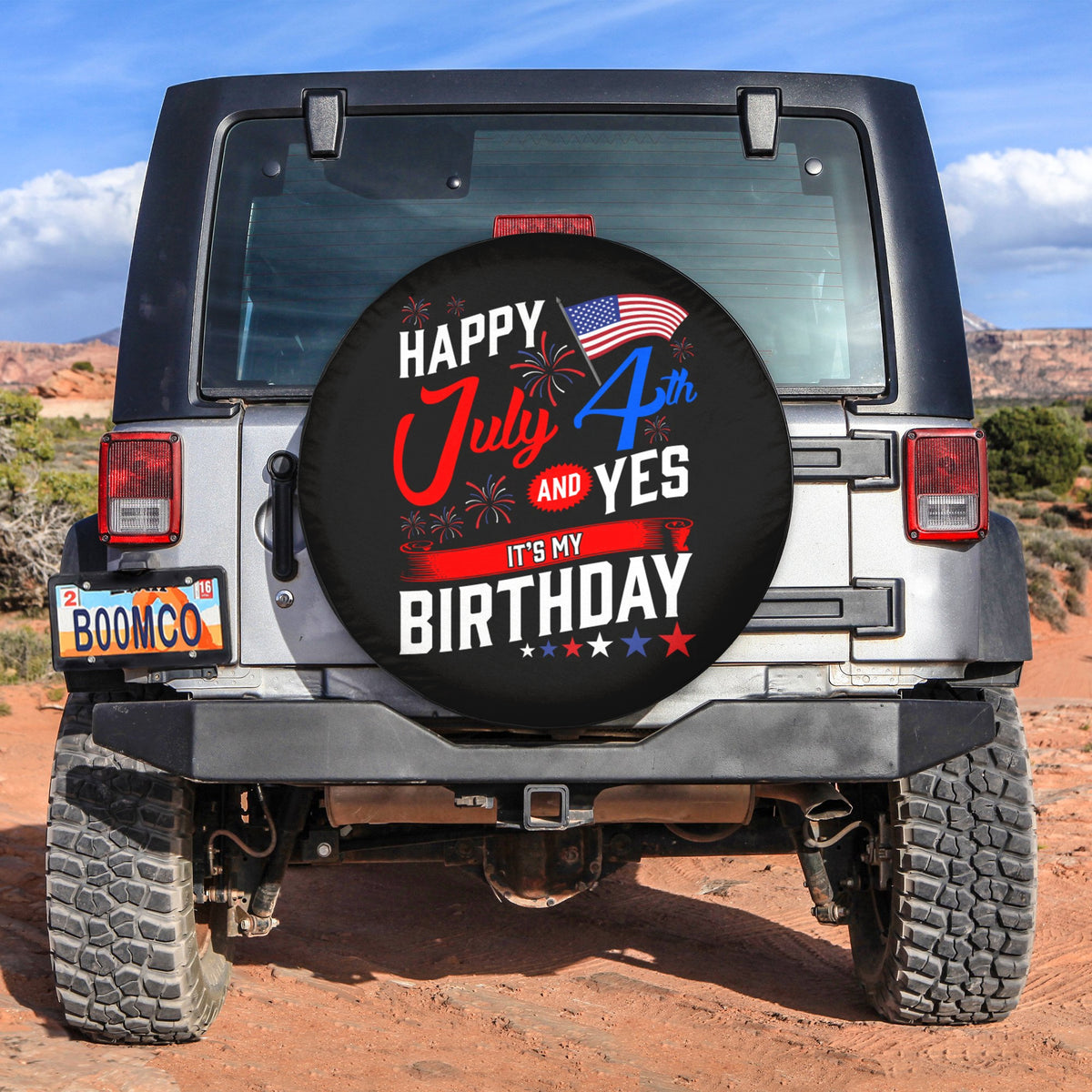 4th Of July Tire Covers - US Independence Day Happy July 4th And Yes It's My Birthday Spare Tire Cover NO.34 LT8 - Wonder Print Shop
