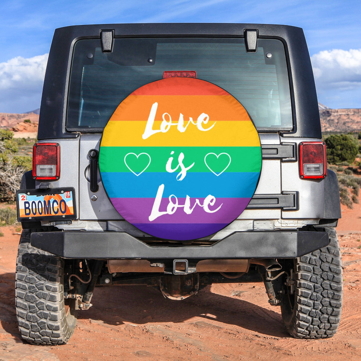 LGBT Tire Covers - Love Is Love Spare Tire Cover NO.270 LT8 - Wonder Print Shop