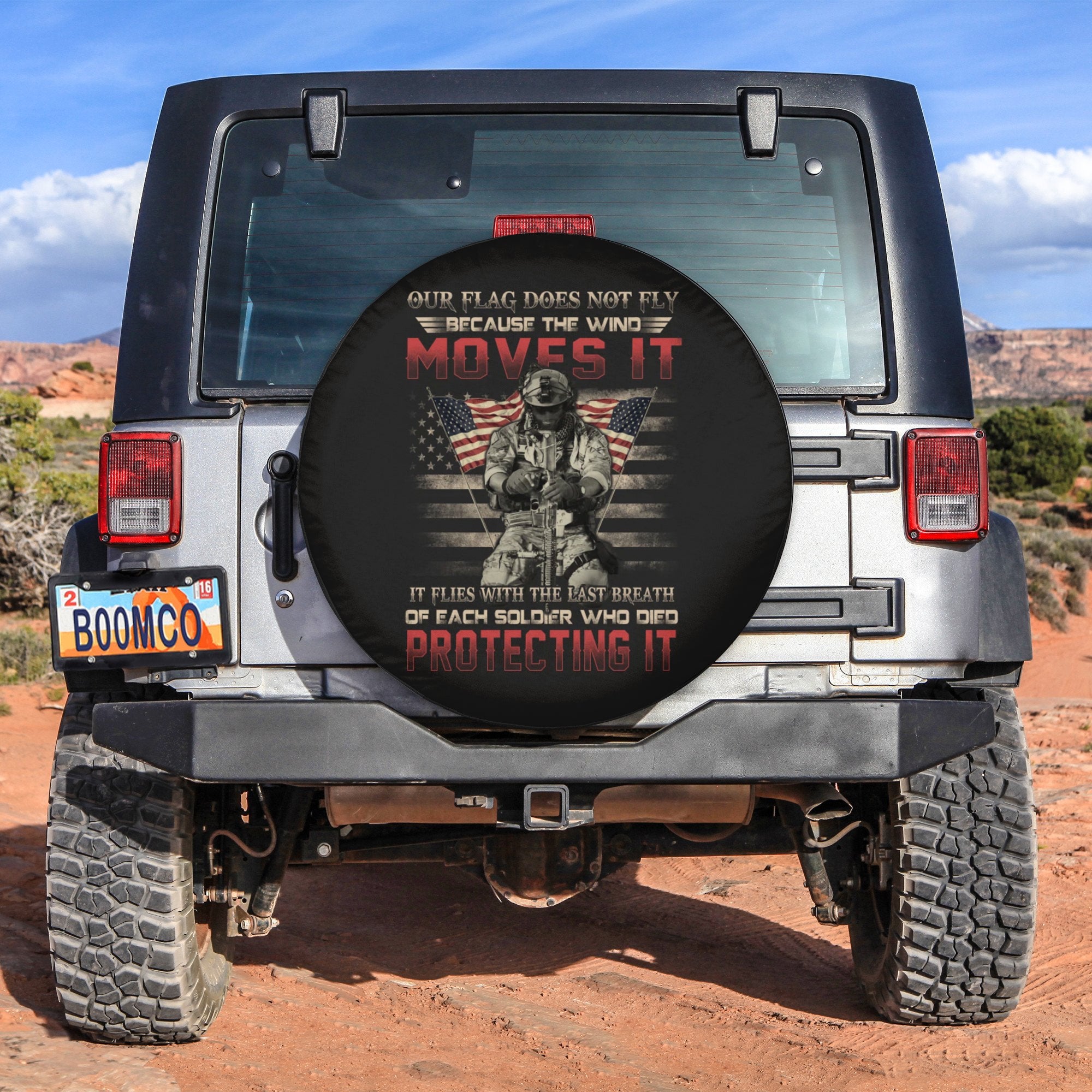 4th Of July Tire Covers - US Independence Day Our Flag Does Not Fly, The Wind Moves It Spare Tire Cover NO.35 LT8 - Wonder Print Shop