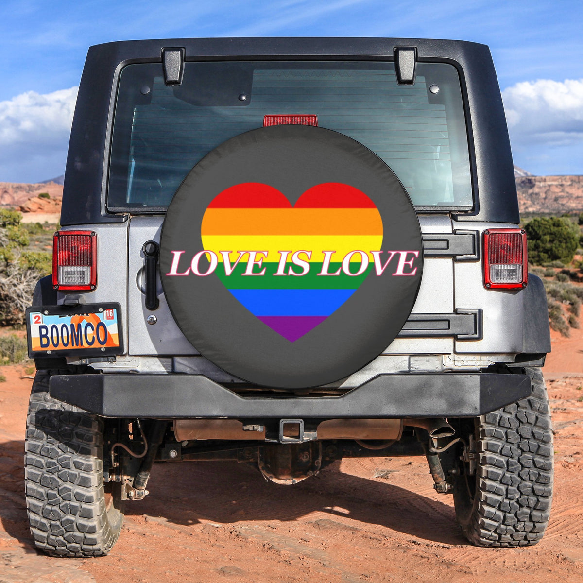 LGBT Tire Covers - Love Is Love Spare Tire Cover NO.279 LT8 - Wonder Print Shop