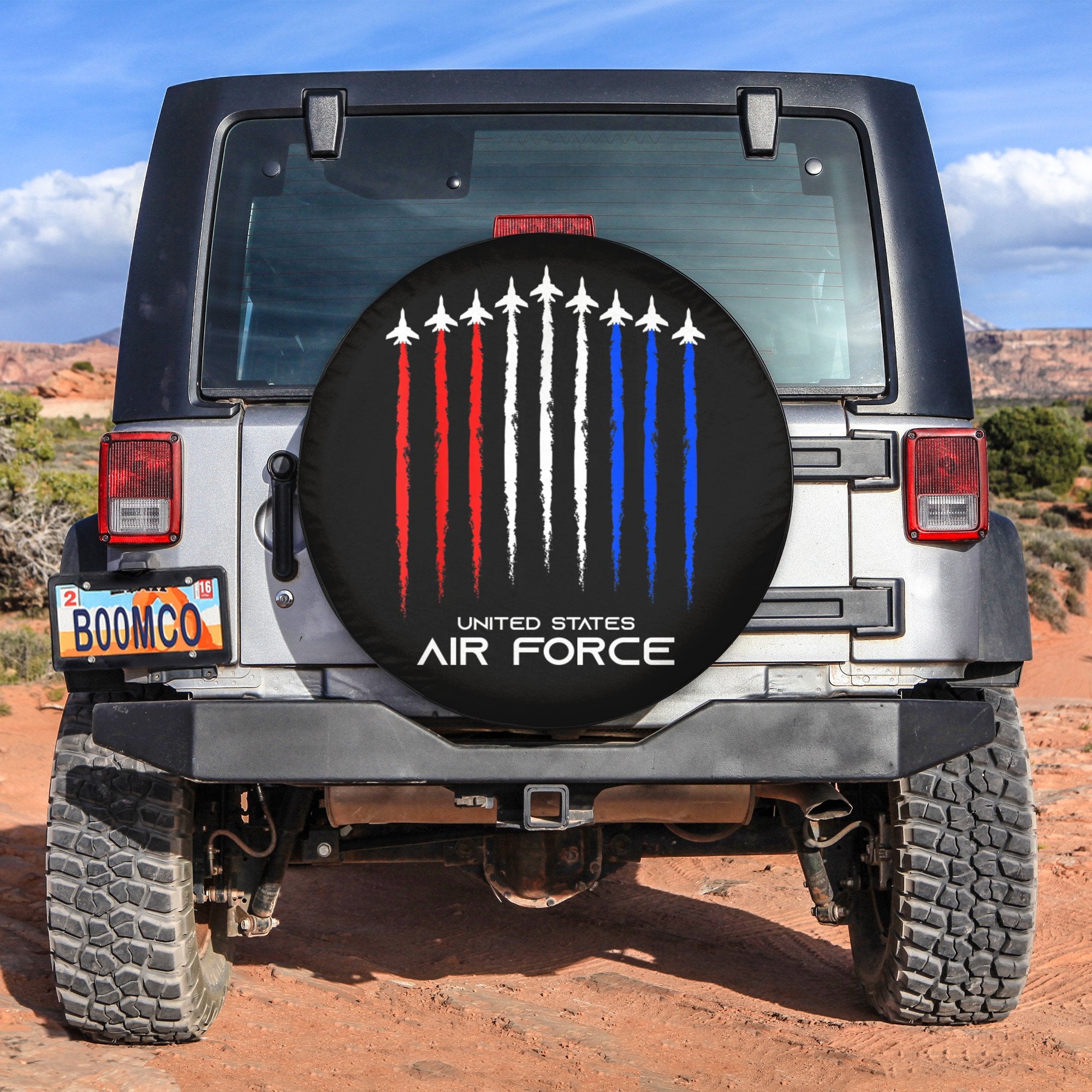 4th Of July Tire Covers - US Independence Day United States Air Force Spare Tire Cover NO.36 LT8
