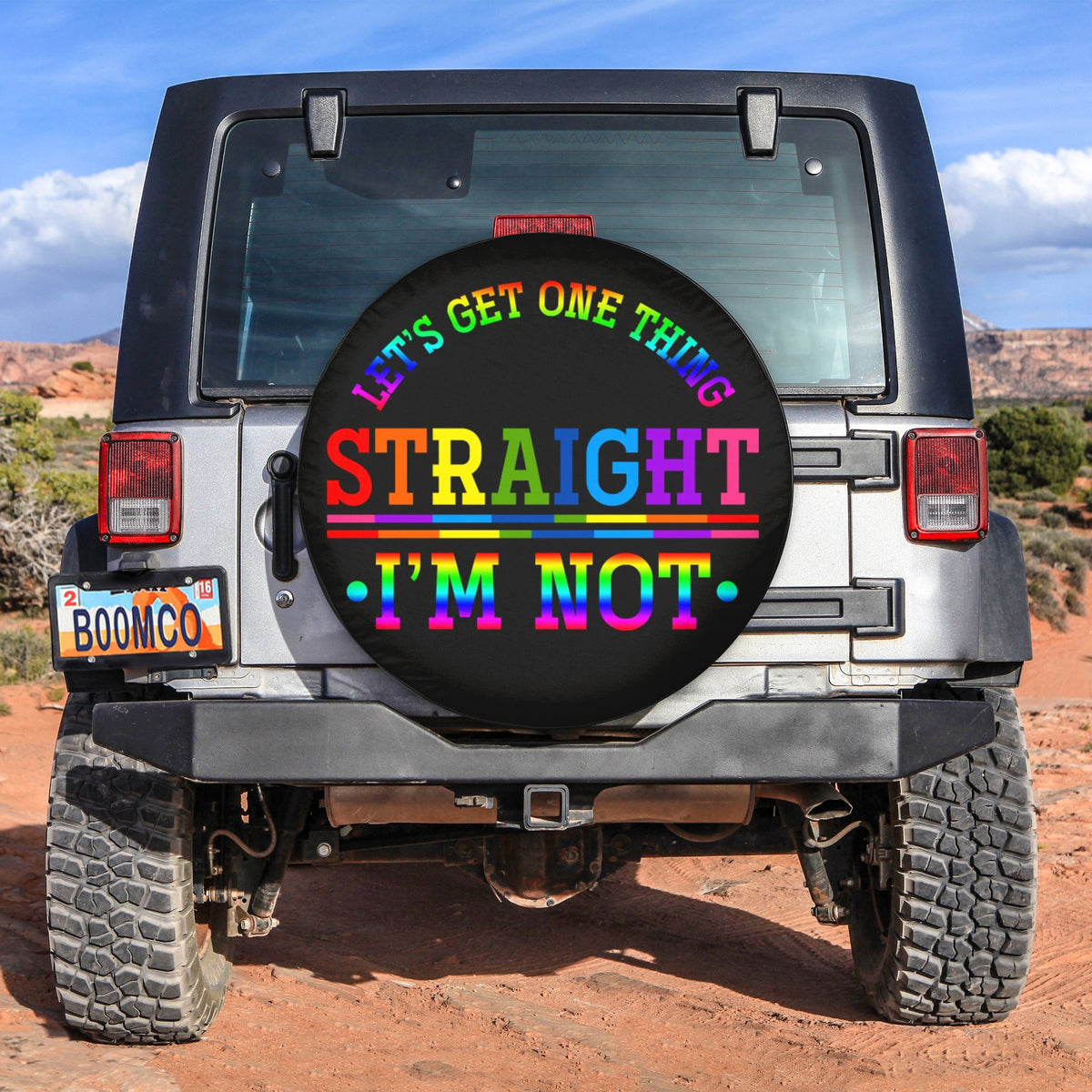 LGBT Tire Covers - Let's Get One Thing Straight I'm Not Spare Tire Cover NO.288 LT8 - Wonder Print Shop