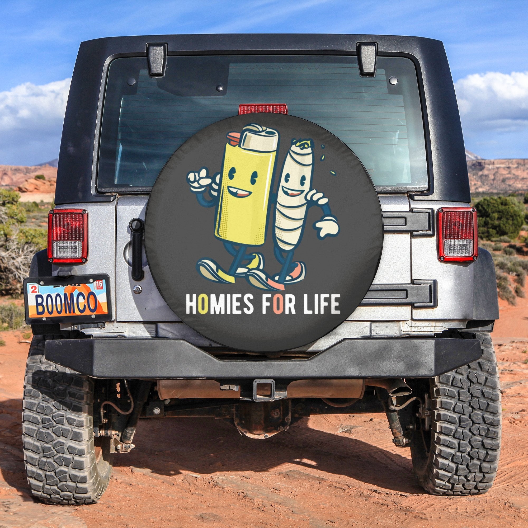 Best Friends Tire Covers - Homies For Life Spare Tire Cover NO.26 LT8 - Wonder Print Shop