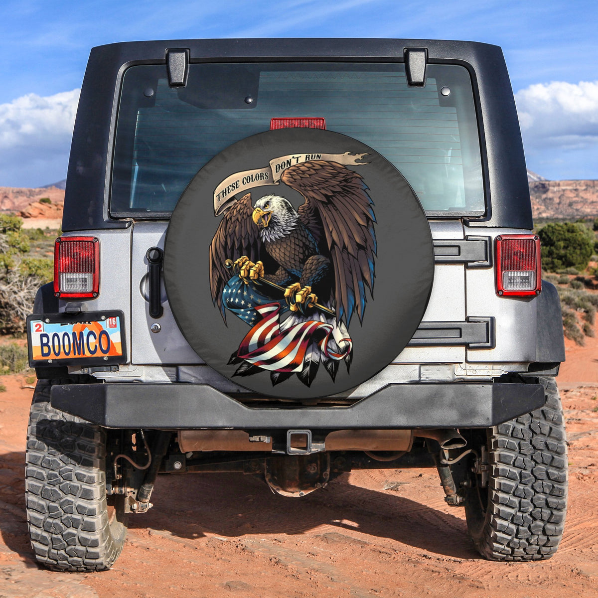 4th Of July Tire Covers - US Independence Day America Eagle These Colors Don't Run Spare Tire Cover NO.37 LT8 - Wonder Print Shop