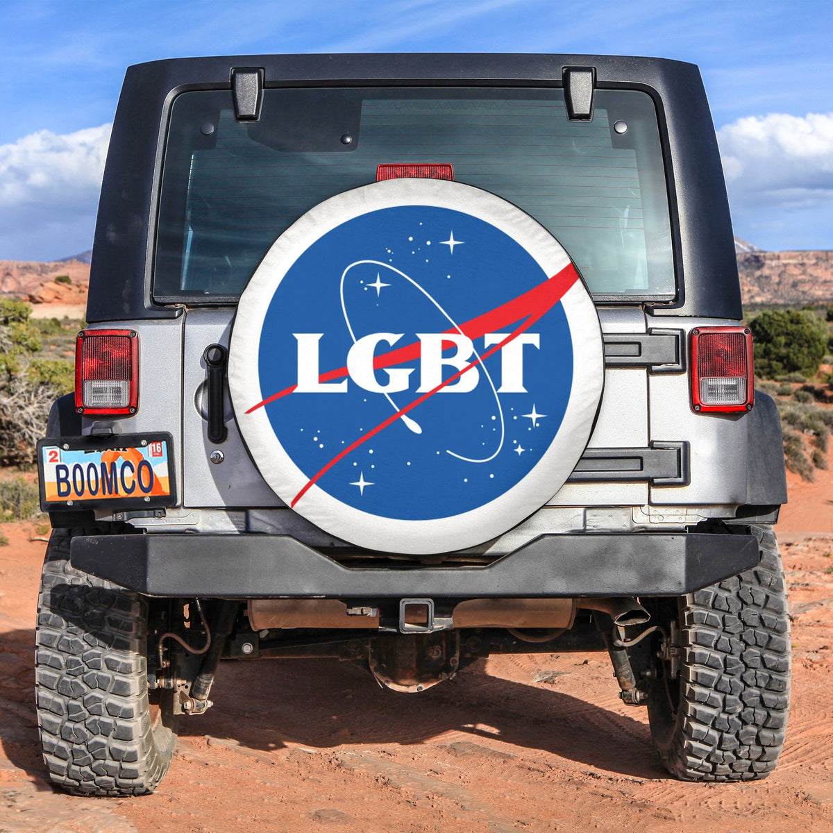 LGBT Tire Covers - NASA LGBT Pride Spare Tire Cover NO.296 LT8 - Wonder Print Shop