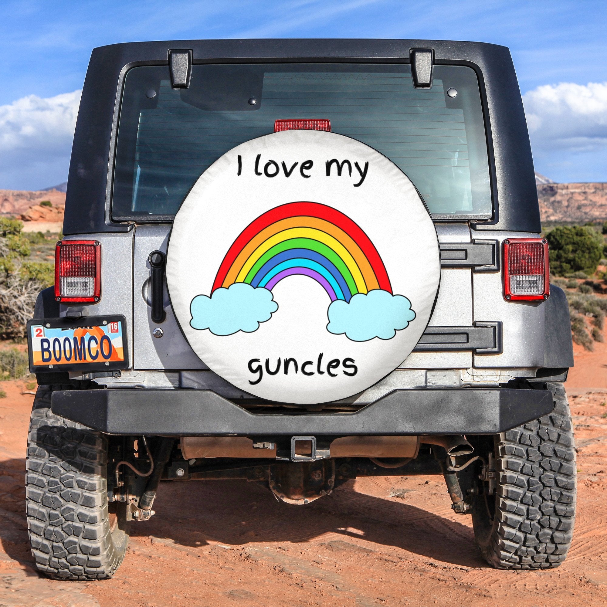 LGBT Tire Covers - I Love My Guncles Spare Tire Cover NO.305 LT8 - Wonder Print Shop