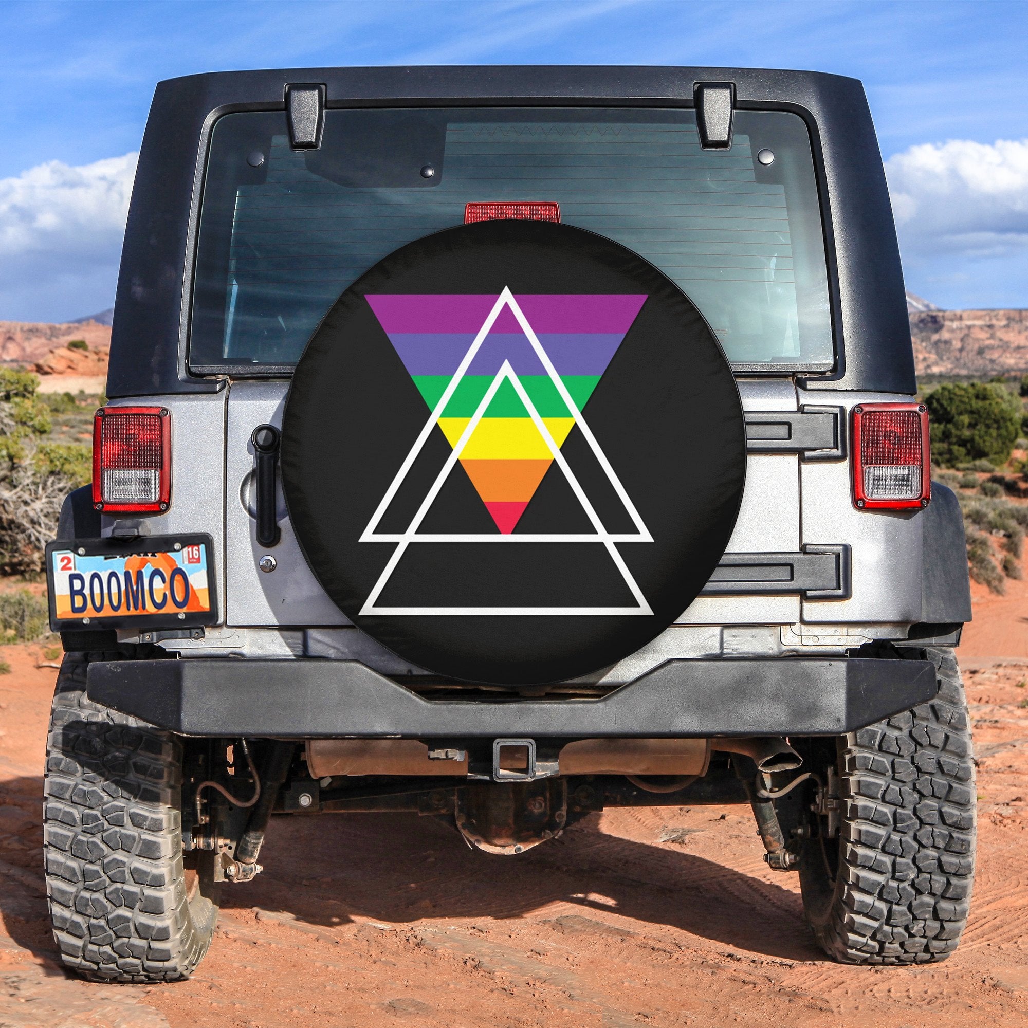 LGBT Tire Covers - Ally Flag Pride Spare Tire Cover NO.316 LT8
