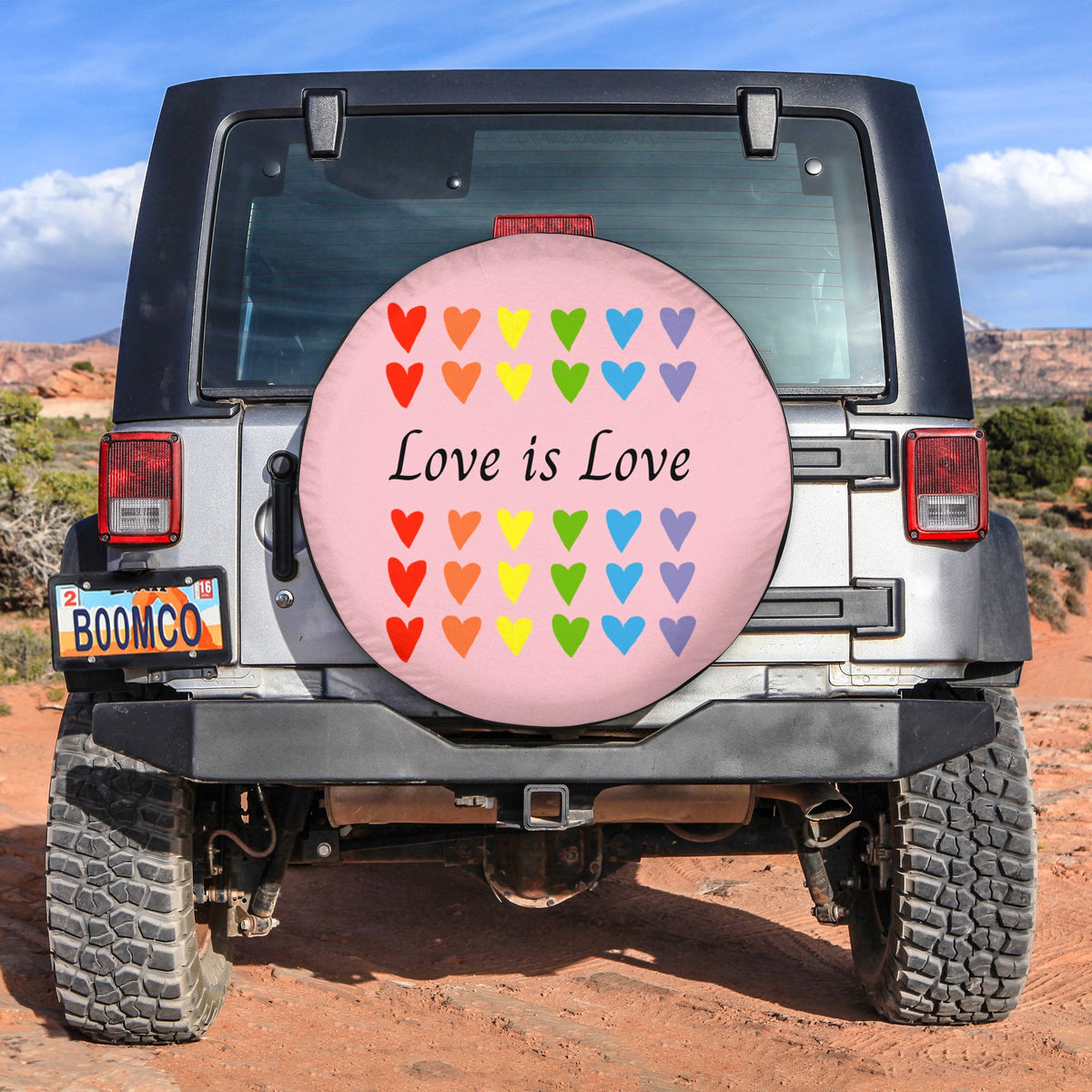 LGBT Tire Covers - Love Is love Spare Tire Cover NO.321 LT8 - Wonder Print Shop