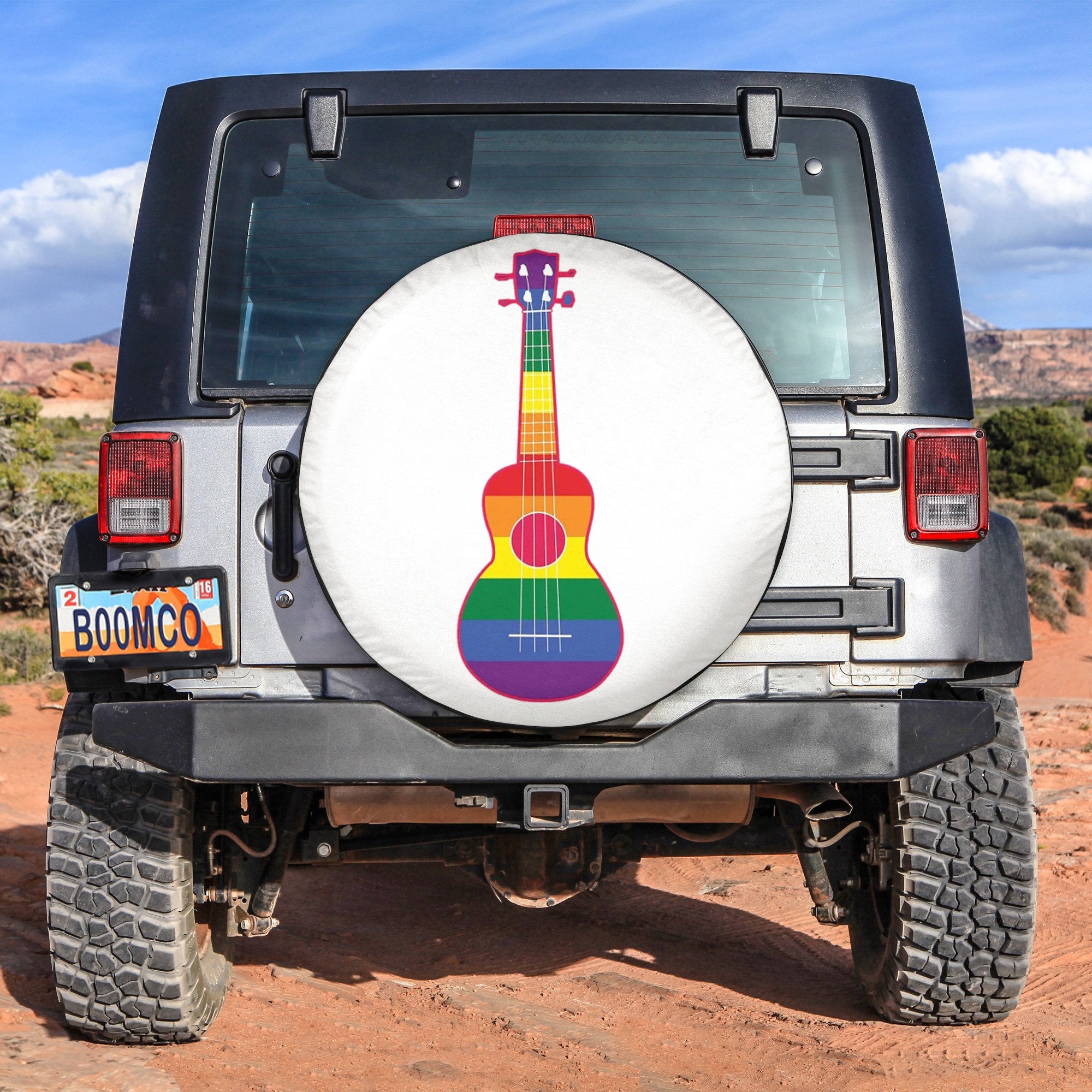 LGBT Tire Covers - Guitar Pride Spare Tire Cover NO.322 LT8 - Wonder Print Shop