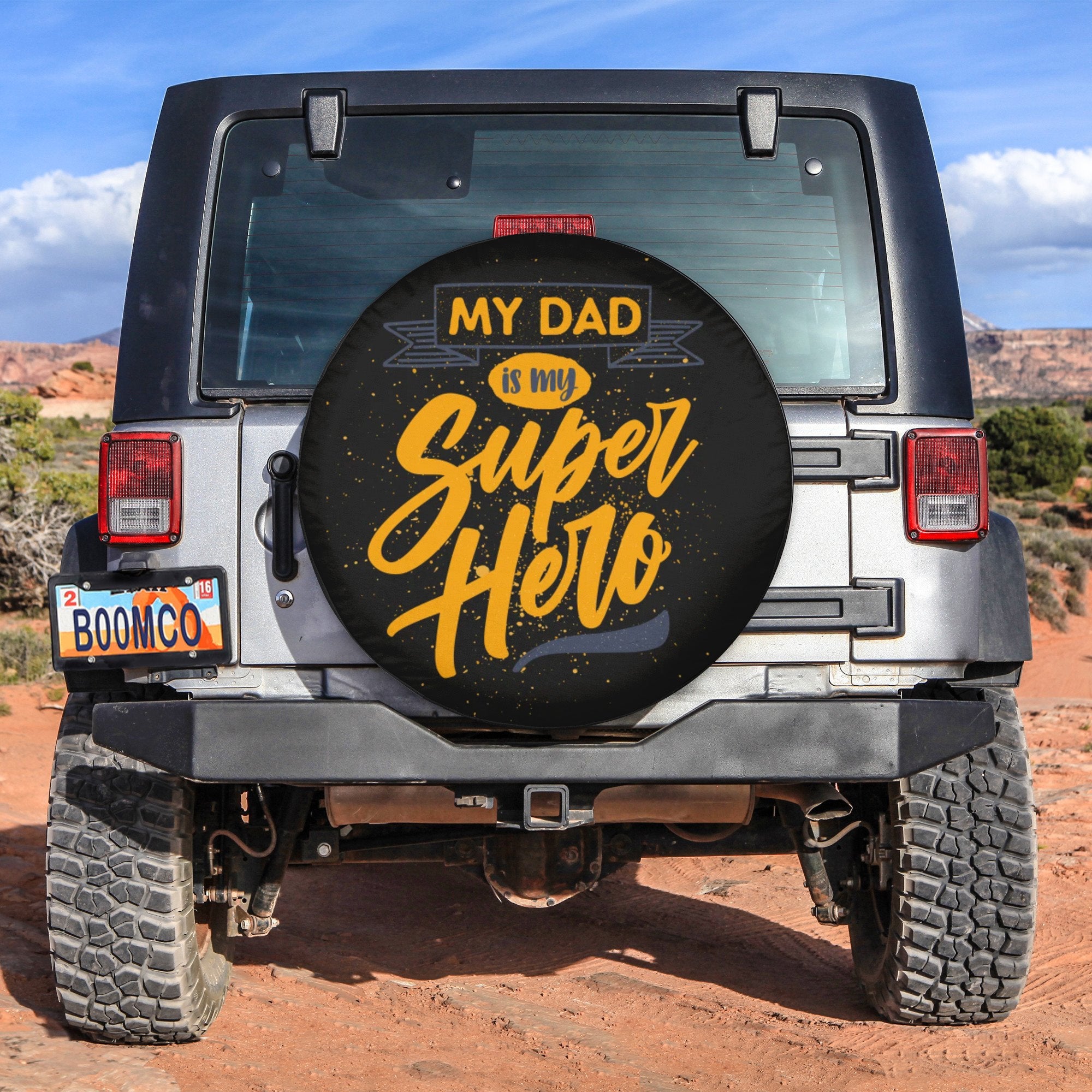 Father's Day Tire Covers - My Dad Is My Super Hero Spare Tire Cover NO.39 LT8 - Wonder Print Shop