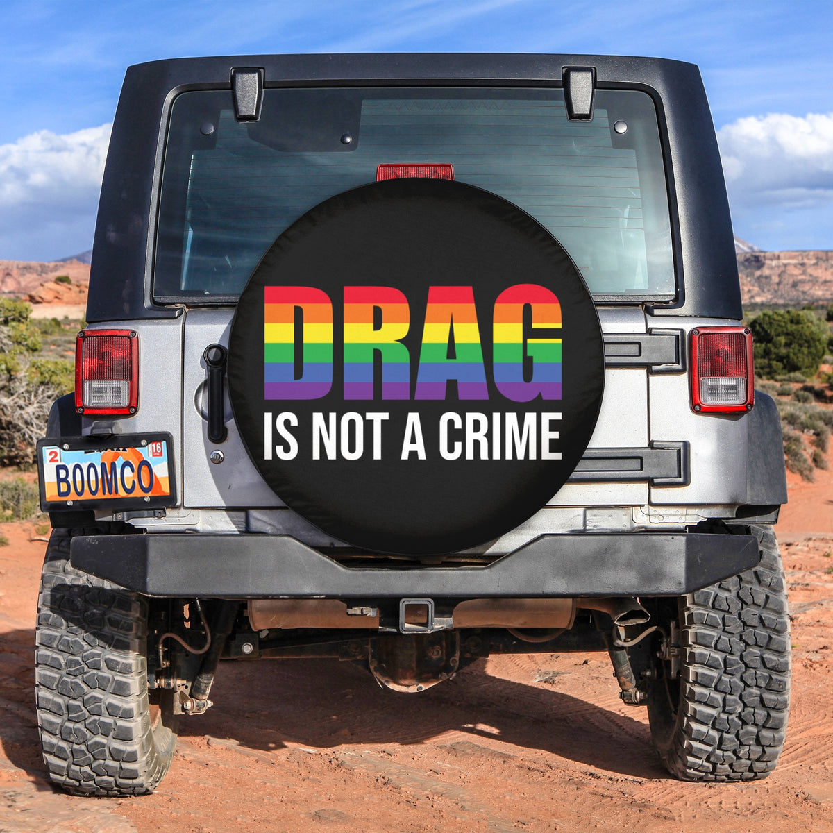 LGBT Tire Covers - Drag Is Not A Crime Spare Tire Cover NO.327 LT8 - Wonder Print Shop