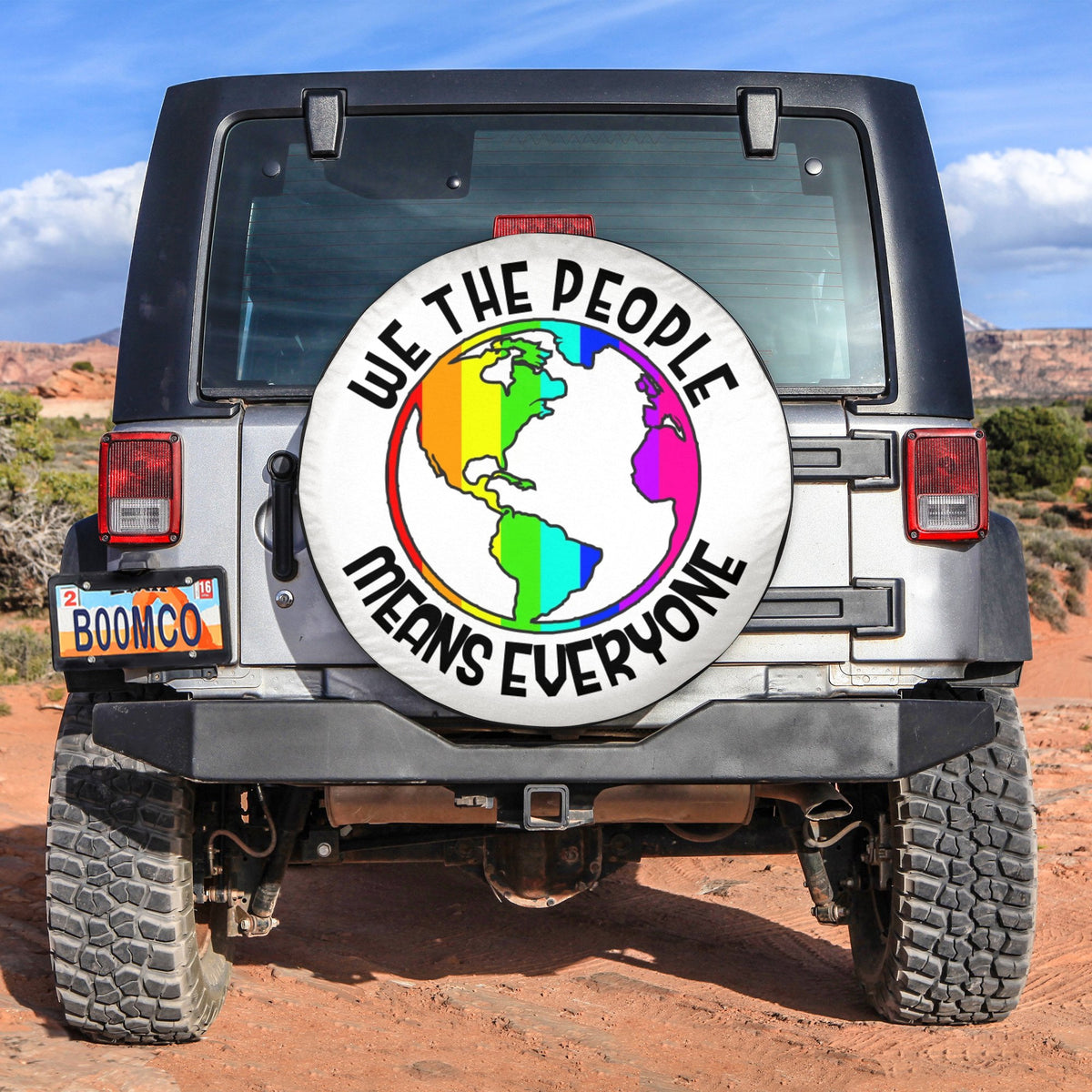 LGBT Tire Covers - We The People Means Everyone Spare Tire Cover NO.328 LT8 - Wonder Print Shop