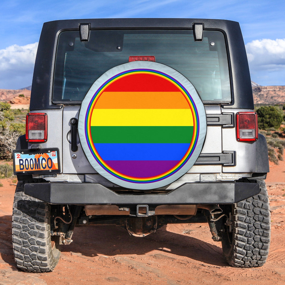 LGBT Tire Covers - Pride Ally Flag Spare Tire Cover NO.332 LT8 - Wonder Print Shop