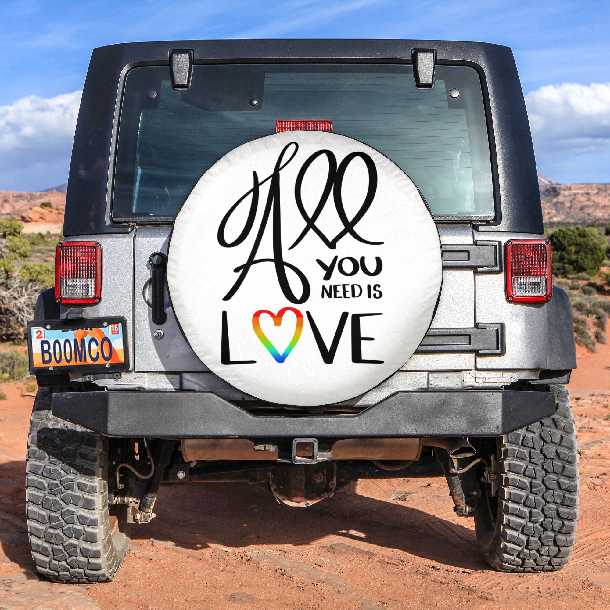 LGBT Tire Covers - All You Need Is Love Spare Tire Cover NO.333 LT8 - Wonder Print Shop