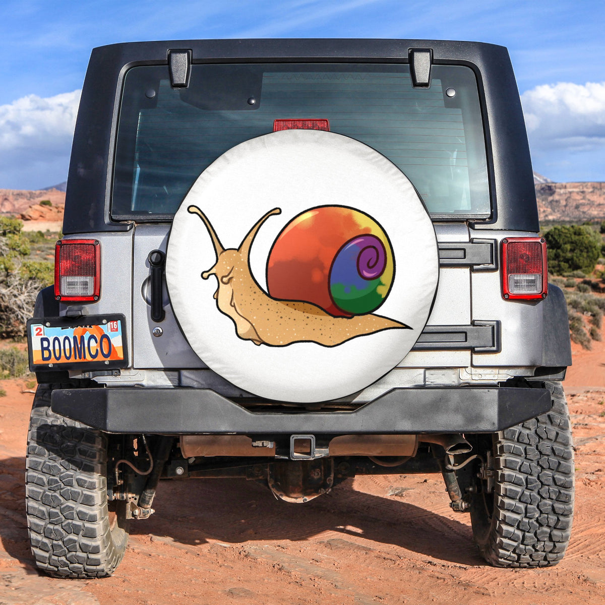 LGBT Tire Covers - Snail Pride Spare Tire Cover NO.334 LT8 - Wonder Print Shop