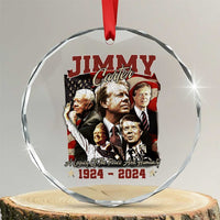 39th President Jimmy Carter Crystal Glass Ornament A Legacy Of Peace And Humanity USA Legacy - Wonder Print Shop